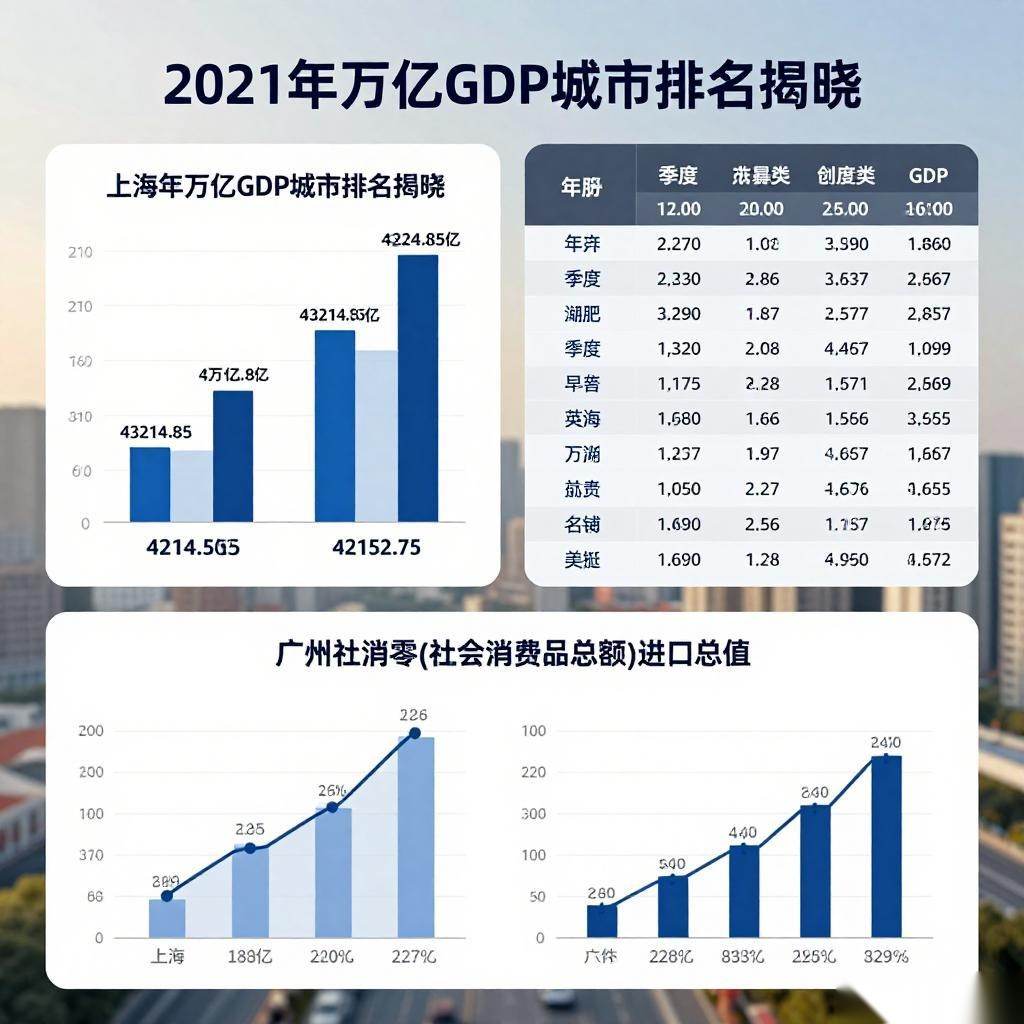 2021年万亿GDP城市排名揭晓：上海北京迈上4万亿台阶