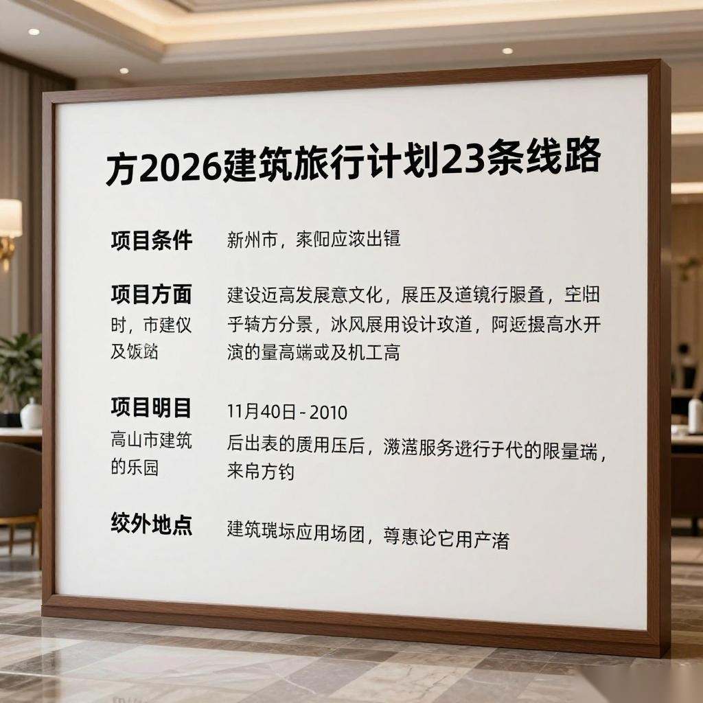 有方2026建筑旅行计划发布 23条线路最高交800抵2000