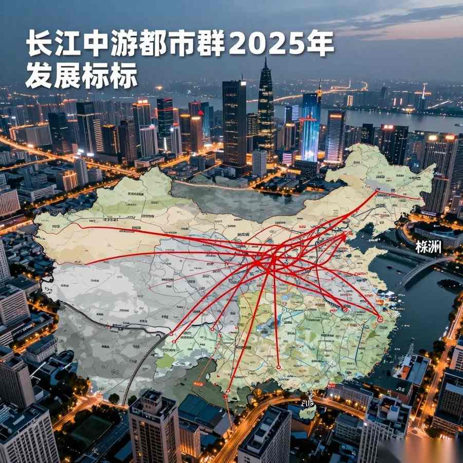 长江中游城市群2025年发展目标：经济总量占比提升，一体化格局基本形成