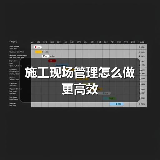 施工现场管理怎么做更高效(图3) 施工现场管理怎么做更高效