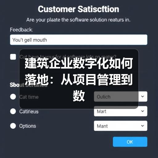 建筑企业数字化如何落地：从项目管理到数据协同的实用路径