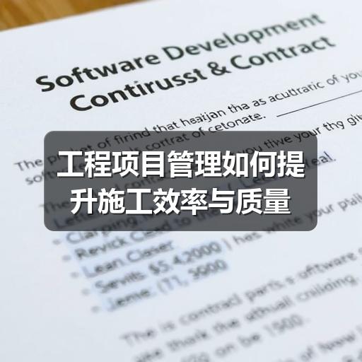 工程项目管理怎么干?关键环节全解析(图1) 工程项目管理如何提升施工效率与质量